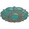 Ekena Millwork Deria Ceiling Medallion (Fits Canopies up to 6"), 20 1/4"OD x 1 1/2"P, Copper Green Patina CM20DRCGS - alternate 4
